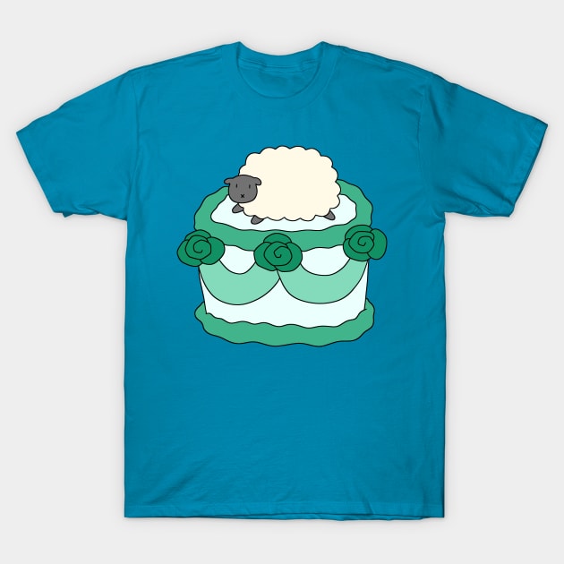 Birthday Cake Sheep T-Shirt by saradaboru